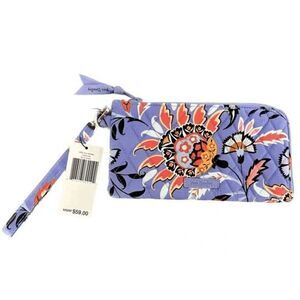 Vera Bradley RFID Tech Wristlet Phone Wallet Case in Mural Garden